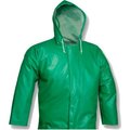 Tingley Rubber Tingley® J41108 SafetyFlex® Storm Fly Front Hooded Jacket, Green, 3XL J41108.3X